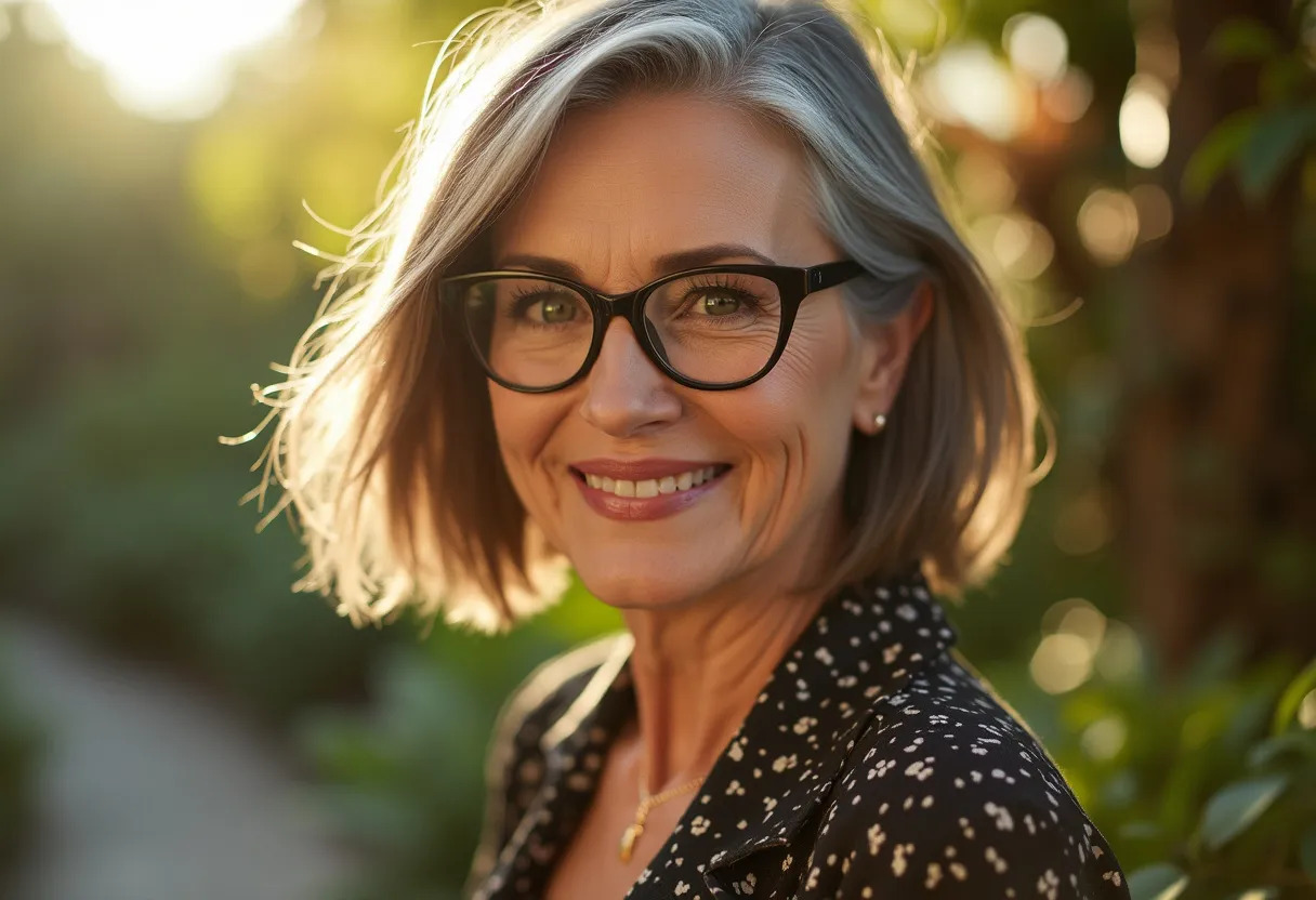 coupe de cheveux lunettes