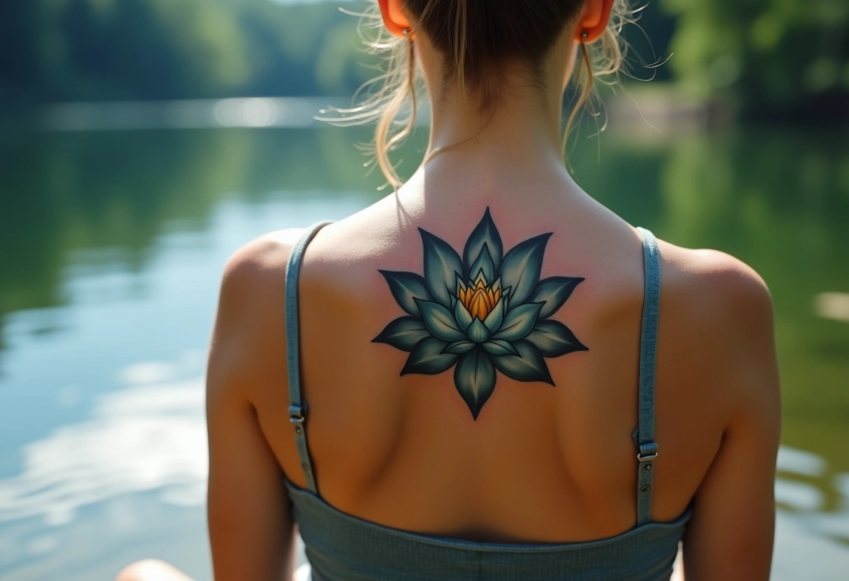 tatouage fleur de lotus